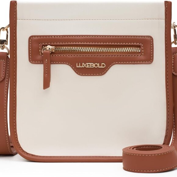 Lightweight Women’s Crossbody Bag - Luxurious Vegan Leather with Zip Closure - Picture 1 of 7